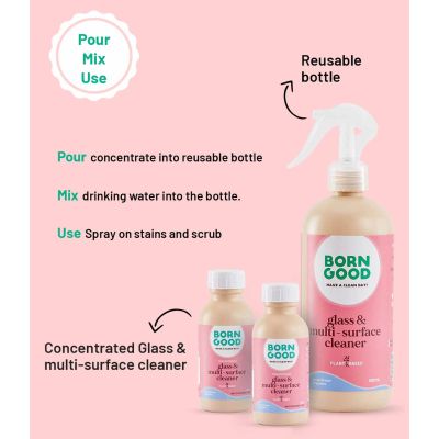 Born Good: Glass & Multi-Surface cleaner concentrate Kit