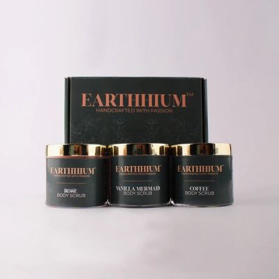 Earthhium: Body Scrub -  Rose, Vanilla Mermaid & Coffee