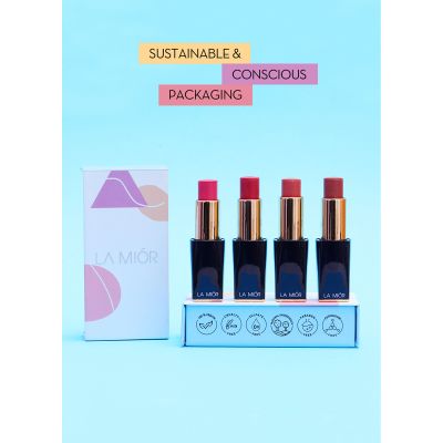 La Mior: Berrylicious Lip + Cheek Colour Flush Stick - 4.2gm - Bearberry