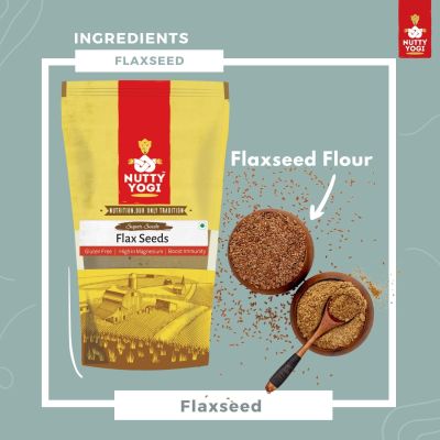 Nutty Yogi: Flax Seeds - 500 gm