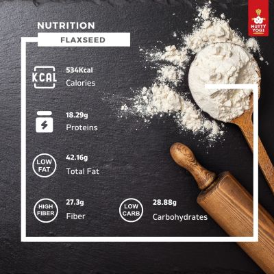 Nutty Yogi: Flax Seeds - 500 gm