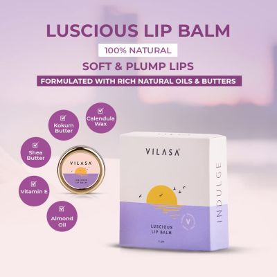 VILASA: Luscious Lip Balm - 8 gm