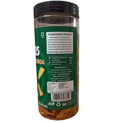 Foodstrukk: Quinoa Jalapeno And Chickpeas Indian Masala Snackers - Pack of 2 (150gm Each)