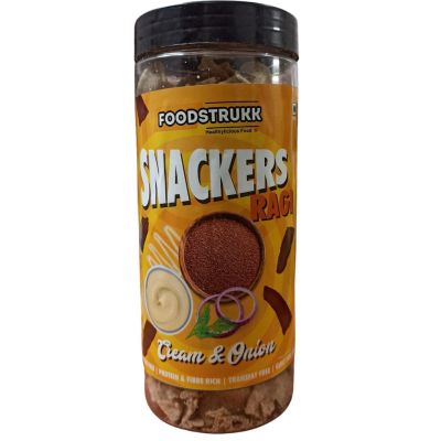 Foodstrukk: Ragi Cream n Onion And Oats Peri Peri Snackers - Pack of 2 (150gm Each)