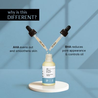 Deconstruct Skincare: Exfoliating Serum - 18% Aha + 2% Bha - 30ml