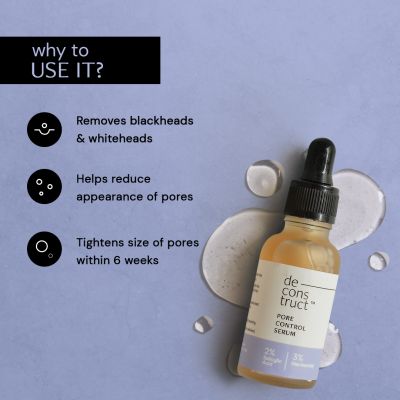 Deconstruct Skincare: Pore Control Serum - 2% Salicylic Acid + 3% Niacinamide - 30ml