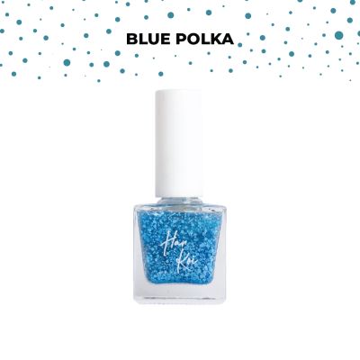 Harkoi: Lacquer - Blue Polka - NL10 - 50gm