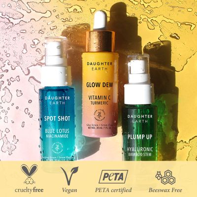 Daughter Earth: Dreamy Drops Serum Trio (Set of three Serums) - 90 ml