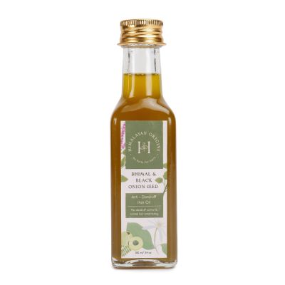 Himalayan Origins India: Bhimal and Black Onion Seed Anti  Dandruff Hair Oil  - 100 ml
