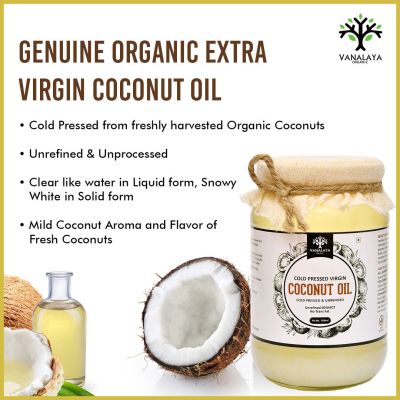 Vanalaya: Cold Pressed Virgin Coconut Oil - 500ml