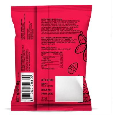 Dev Pro Food: Date & Nuts Drops Apple Cinnamon with Fibre coating - Pack of 3 (Each - 40 gm)