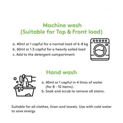 Born Good: Anti Microbial - Plant Based Liquid Laundry Detergent - 450ml Bottle