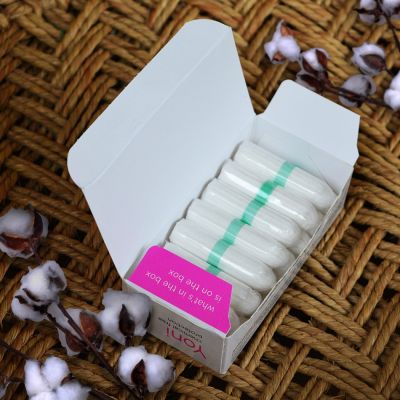 Yoni: Organic Cotton Tampons for Light flow (16 Pcs).