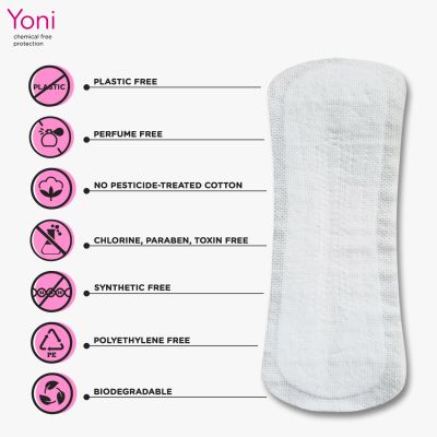 Yoni: Organic Cotton Panty Liners-Regular (24 pcs)