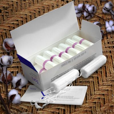 Yoni: Organic Cotton Tampons for Heavy Flow (16 Pcs)