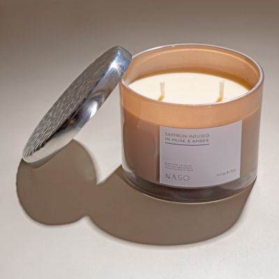 Naso Profumi: Saffron infused in Musk & Amber (Candle) - 610 gm