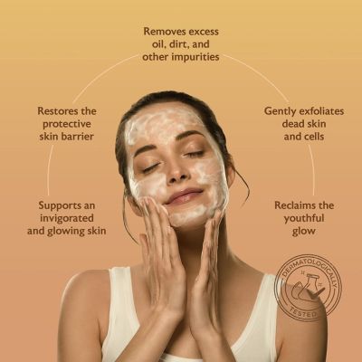 Siddhayu: Kumkumadi Walnut Face Wash - Reduces Pimple & Dark Spots - 100ml