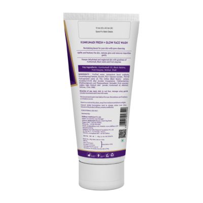 Siddhayu: Kumkumadi Walnut Face Wash - Reduces Pimple & Dark Spots - 100ml