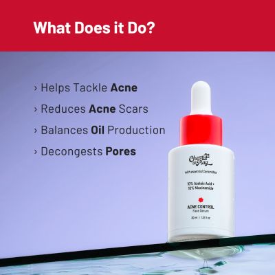 Chemist at Play: Acne Control Face Serum with Ceramides for All Skin Types 10% Azelaic Acid, 10% Niacinamide - 30ml