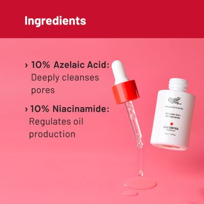 Chemist at Play: Acne Control Face Serum with Ceramides for All Skin Types 10% Azelaic Acid, 10% Niacinamide - 30ml