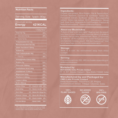 Fugo: Kesar Thandai Mealshake - Pack of 3