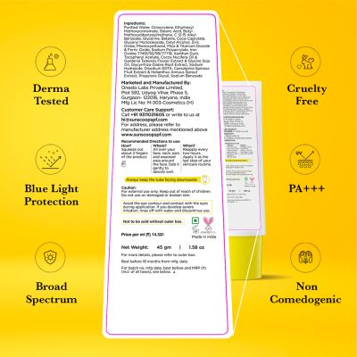 SunScoop: Glow Tinted Sunscreen Cream SPF 60 - 45gm