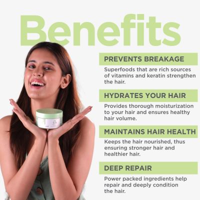 Happier: Multigreens Hair Mask - 175gm