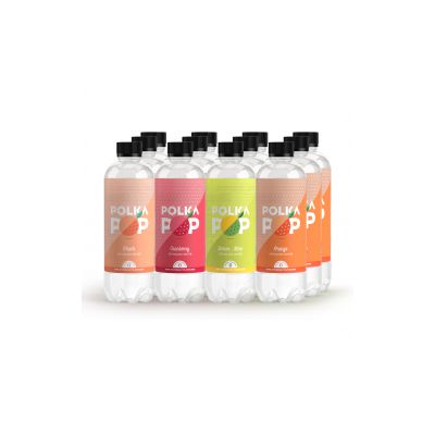 Polka Pop: Assorted Flavours - Pack of 12 (350ml Each)