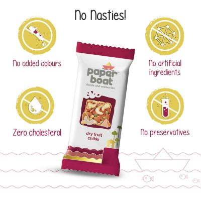 Paper Boat: Dry Fruit Chikki - Pack of 10 - 250g