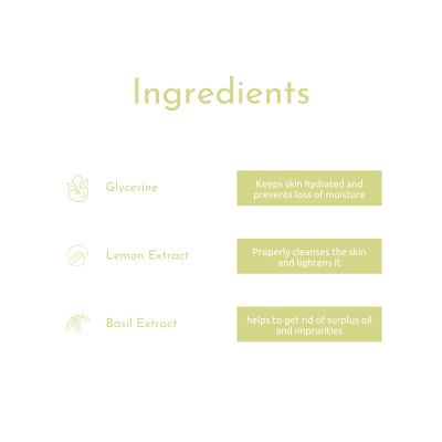 Himaira: Lemon & Basil Hand Wash - 200ml