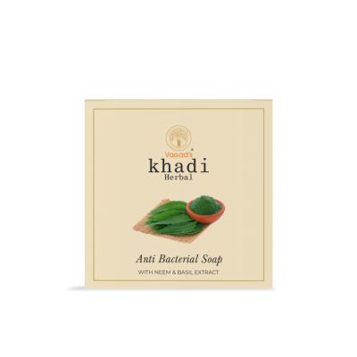 Vagad's Khadi: Anti-Bacterial Soap - 100gm (Pack of 3)