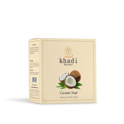 Vagad's Khadi: Coconut Soap - 100gm (Pack of 3)