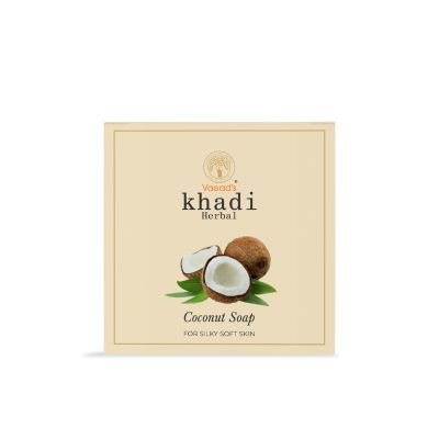 Vagad's Khadi: Coconut Soap - 100gm (Pack of 3)