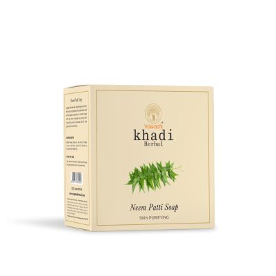 Vagad's Khadi: Neem Patti Soap - 100gm (Pack of 3)