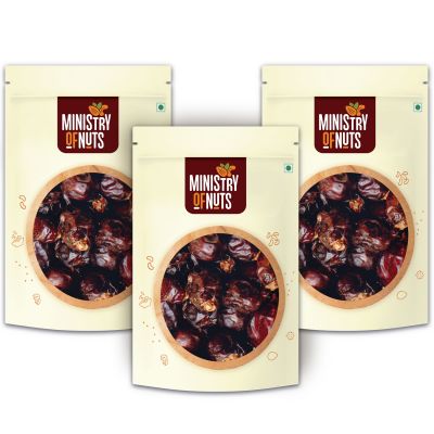 Ministry Of Nuts: Special KhenaizDates Premium Khajoor each - Pack of 3 - 200 gm each