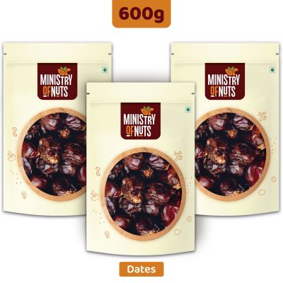 Ministry Of Nuts: Special KhenaizDates Premium Khajoor each - Pack of 3 - 200 gm each