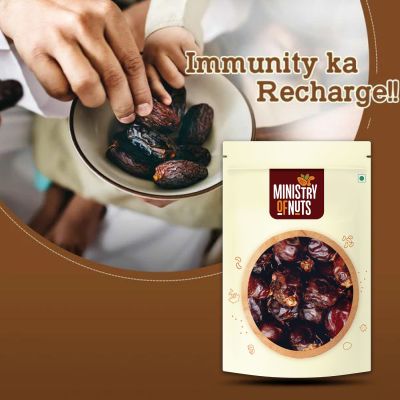 Ministry Of Nuts: Special KhenaizDates Premium Khajoor each - Pack of 3 - 200 gm each