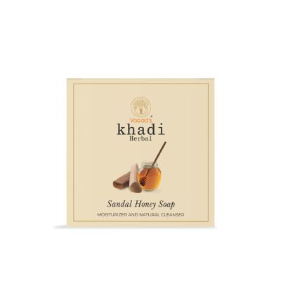 Vagad's Khadi: Sandal & Honey Soap - 100gm (Pack of 3)