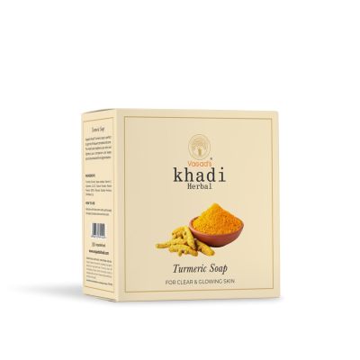Vagad's Khadi: Turmeric Soap - 100gm (Pack of 3)