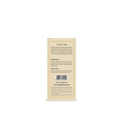 Vagad's Khadi: Turmeric Soap - 100gm (Pack of 3)