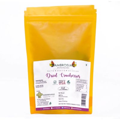 Ambrosia: Dried Cranberry- 250gm