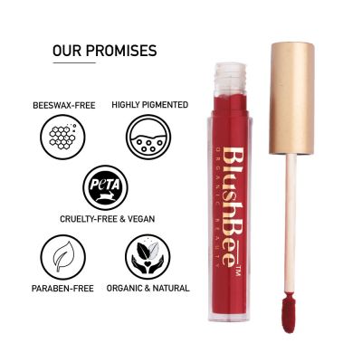 BlushBee Organic Beauty: Lip Nourishing Liquid Lipstick - 5ml