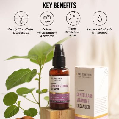 Dr. Sheth's: Centella & Vitamin E Cleanser - 100ml