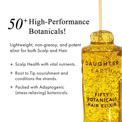 Daughter Earth: Fifty Botanicals Hair Elixir - 100ml