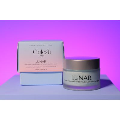 Celesti Skin: Lunar - Hyaluronic acid and green tea extract night out cream - 50ml