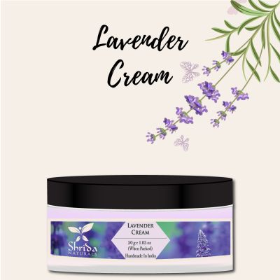 Shrida Naturals: Lavender Essential Oil Cream - 50gm