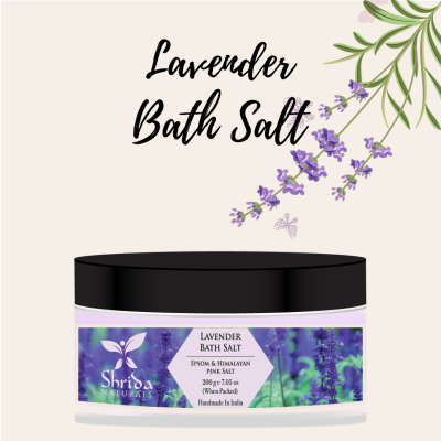 Shrida Naturals: Lavender Bath Salt - 200gm