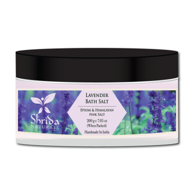 Shrida Naturals: Lavender Bath Salt - 200gm