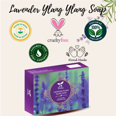 Shrida Naturals: Lavender Ylang Ylang Soap - 125gm