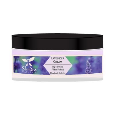 Shrida Naturals: Lavender Essential Oil Cream - 50gm
